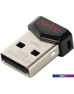 USB Flash 32GB USB 2.0 FlashDrive UM81 Ultra compact Netac