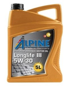 Моторное масло Longlife III 5W-30 5л Alpine