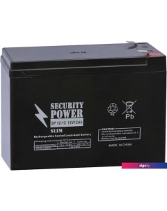 Аккумулятор для ИБП SP 12-12 F2 Slim (12В/12 А·ч) Security power