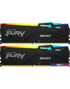 Оперативная память FURY Beast RGB 2x8ГБ DDR5 5200 МГц KF552C40BBAK2-16 Kingston