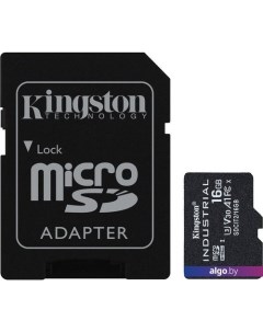 Карта памяти Industrial microSDHC SDCIT2/16GB 16GB (с адаптером) Kingston