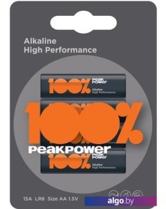 Батарейки Alkaline LR6/PP15A-2U4 4BP Peakpower