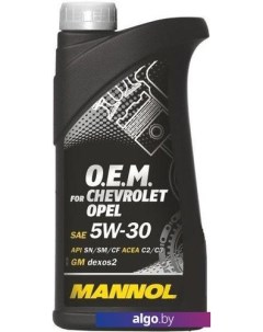 Моторное масло O.E.M. for chevrolet opel 5W-30 1л Mannol