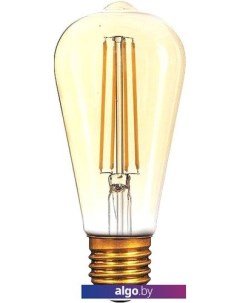 Светодиодная лампа LED Filament ST64 E27 8W Golden 2400К 157802008 Gauss