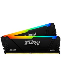 Оперативная память FURY Beast RGB 2x8ГБ DDR4 3200МГц KF432C16BB2AK2/16 Kingston