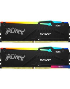 Оперативная память FURY Beast RGB 2x8ГБ DDR5 6000МГц KF560C40BBAK2-16 Kingston