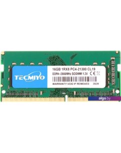 Оперативная память 16ГБ DDR4 SODIMM 2666 МГц 16G1RPC4-21300S-G0 Tecmiyo