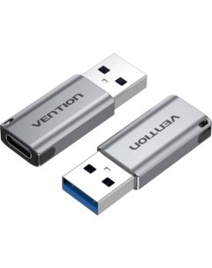 Адаптер CDPH0 USB Type-A - USB Type-C (серебристый) Vention