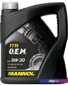 Моторное масло 7715 O.E.M. 5W-30 API SN/CF 5л [MN7715-5] Mannol