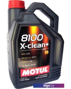 Моторное масло 8100 X-clean+ 5W-30 5л Motul