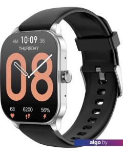 Умные часы Pop 3S (серебристый, с силиконовым ремешком) Amazfit