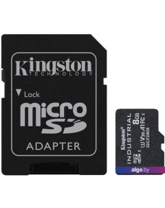 Карта памяти Industrial microSDHC SDCIT2/8GB 8GB (с адаптером) Kingston