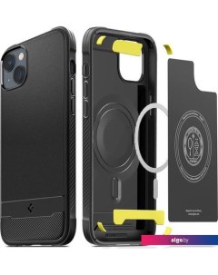 Чехол для телефона Rugged Armor (MagFit) для iPhone 14 ACS05036 (черный) Spigen