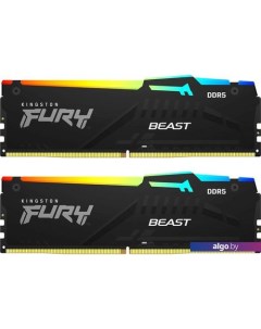 Оперативная память FURY Beast RGB 2x32ГБ DDR5 6000МГц KF560C40BBAK2-64 Kingston