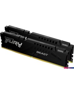 Оперативная память FURY Beast 2x32ГБ DDR5 6000 МГц KF560C30BBEK2-64 Kingston