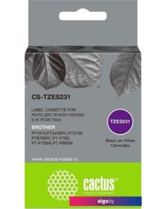 Картридж CS-TZES231 (аналог Brother TZES231) Cactus