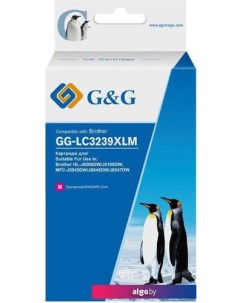 Картридж GG-LC3239XLM (аналог Brother LC3239XLM) G&g