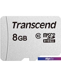 Карта памяти microSDHC 300S 8GB Transcend