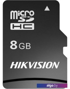 Карта памяти microSDHC HS-TF-C1(STD)/8G/Adapter 8GB (с адаптером) Hikvision