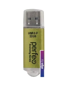 USB Flash E01 32GB (золотистый) Perfeo