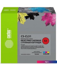 Картридж CS-CL51 (аналог Canon CL51) Cactus