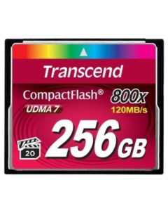 Карта памяти 800x CompactFlash Premium 256GB (TS256GCF800) Transcend