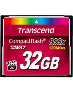 Карта памяти 800x CompactFlash Premium 32GB (TS32GCF800) Transcend