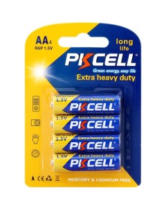 Батарейки Extra Heavy Duty Battery R6P-4S AA 4 шт. Pkcell