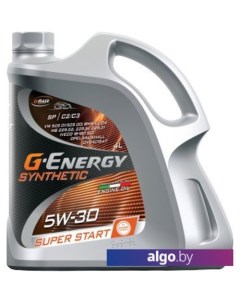 Моторное масло Synthetic Super Start 5W-30 4л G-energy