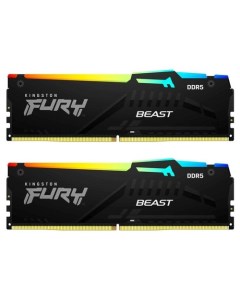 Оперативная память FURY Beast RGB 32ГБ DDR5 6000МГц KF560C40BBAK2-32 Kingston