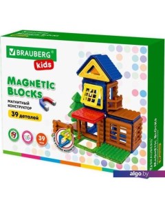 Конструктор 663849 Kids Magnetic Build Blocks-79 Построй дом Brauberg