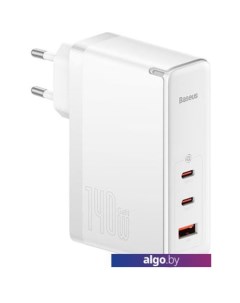 Сетевое зарядное GaN5 Pro Fast Charger 2C+U 140W EU (белый) Baseus