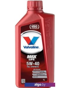 Моторное масло MaxLife Synthetic 5W-40 1л Valvoline