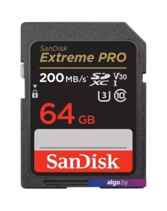 Карта памяти Extreme PRO SDXC SDSDXXU-064G-GN4IN 64GB Sandisk