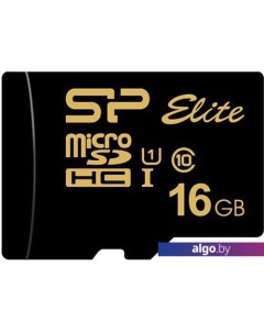 Карта памяти Elite Gold microSDHC SP016GBSTHBU1V1G 16GB Silicon power