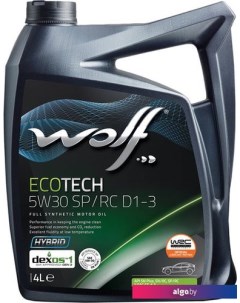 Моторное масло EcoTech 5W-30 SP/RC D1-3 4л Wolf