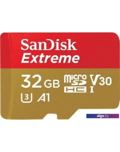 Карта памяти Extreme microSDHC SDSQXAF-032G-GN6MN 32GB Sandisk