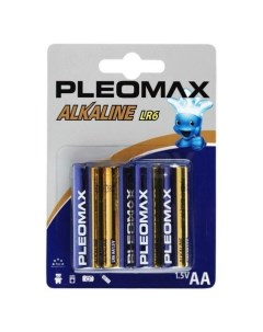 Батарейки Alkaline AA 4 шт. Pleomax