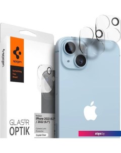 Защитное стекло Optik TR Lens Protector для iPhone 14/14 Plus AGL05229 (2шт) Spigen