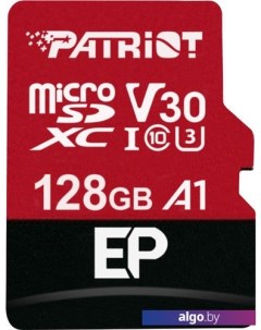 Карта памяти microSDXC EP Series PEF128GEP31MCX 128GB (с адаптером) Patriot