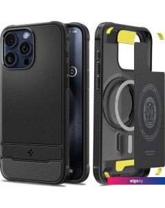 Чехол для телефона Rugged Armor (MagFit) для iPhone 15 Pro Max ACS06561 (черный) Spigen