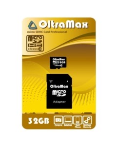 Карта памяти microSDHC Class 10 32GB +адаптер Oltramax