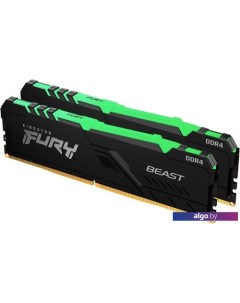 Оперативная память FURY Beast RGB 2x8GB DDR4 PC4-21300 KF426C16BBAK2/16 Kingston