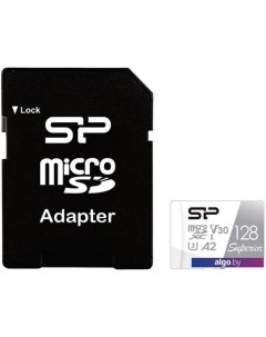 Карта памяти Superior microSDXC SP128GBSTXDA2V20SP 128GB (с адаптером) Silicon power