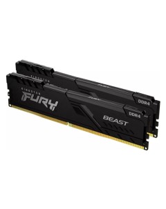 Оперативная память FURY Beast 2x32GB DDR4 PC4-28800 KF436C18BBK2/64 Kingston