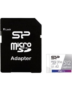 Карта памяти Superior microSDXC SP512GBSTXDA2V20SP 512GB (с адаптером) Silicon power