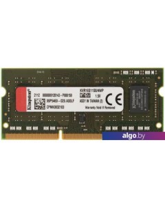 Оперативная память ValueRAM 4GB DDR3 SODIMM PC3-12800 KVR16S11S8/4WP Kingston