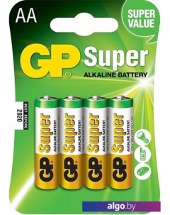 Батарейки Super Alkaline AA 4 шт. Gp