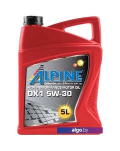 Моторное масло DX1 5W-30 5л Alpine