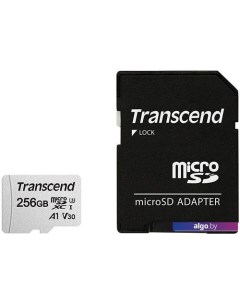 Карта памяти 300S 256GB (с адаптером) Transcend